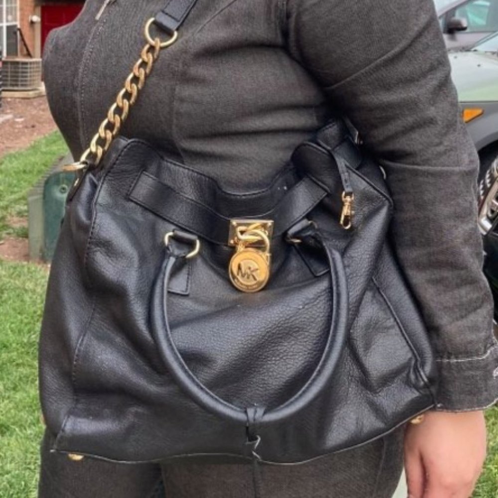 Michael Kors Black Leather Purse
